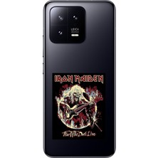 Dali Design Xiaomi Mi 13 Uyumlu Şeffaf Kılıf Iron Maiden Tasarımlı