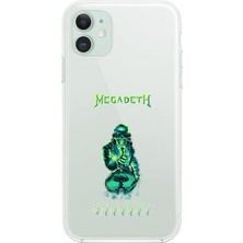 Dali Design iPhone 11 Uyumlu Şeffaf Kılıf Mega Death Tasarımlı