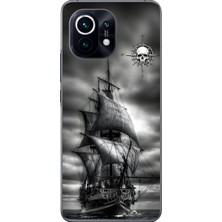 Dali Design Xiaomi Mi 11 Uyumlu Şeffaf Kılıf Pirate 2 Tasarımlı