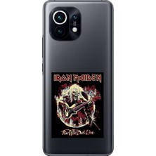 Dali Design Xiaomi Mi 11 Uyumlu Şeffaf Kılıf Iron Maiden Tasarımlı