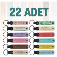 Miawiki Sanat Tarihi Öğrencilerine Anlamlı Hediye, 22'li Set, Kişiselleştirilmiş Anahtarlık