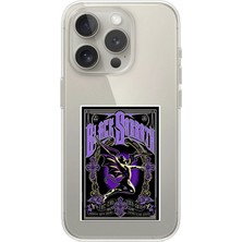 Dali Design iPhone 12 Pro Max Uyumlu Şeffaf Kılıf Black Sabbath Tasarımlı