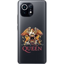 Dali Design Xiaomi Mi 11 Uyumlu Şeffaf Kılıf Queen Tasarımlı
