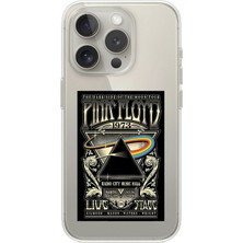 Dali Design iPhone 13 Pro Max Uyumlu Şeffaf Kılıf Pink Floyd Tasarımlı