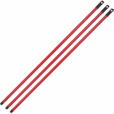 Kırmızı Temizlik Fırça Sapı 110 Cm, Dayanıklı ve Pratik Kullanım Sağlar.