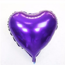 Nessi World Kalp Balon Folyo Mor 45 cm 18 inç
