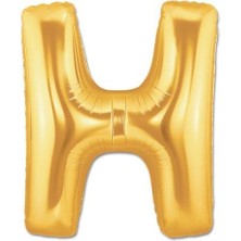 Melff Nessiworld H Harf Folyo Balon Altın Renk  40 inç