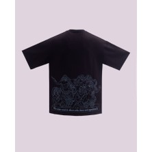 İnfighter Erkek Kısa Kol Greek Mythology Oversize Siyah