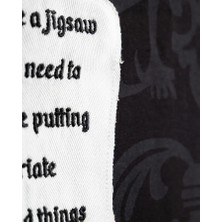 Erkek Kısa Kol Scripted Identity Tee Siyah Tişört