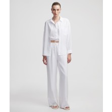 Wide Leg Belden Bağlamalı Pantolon IS1250003392002