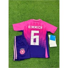 Euro 23/24 Almanya Çocuk Deplasman Pembe Forma Kımmıch (4 Lü Set)