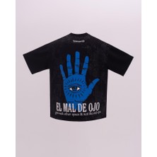 İnfighter Erkek Kısa Kolevil Eye Oversize Siyah Tişört