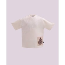 İnfighter Erkek Kısa Kol Premium Ethnic Oversize Ekru