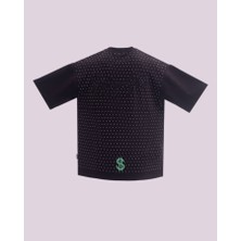 İnfighter Erkek Kısa Kol Shiny Stone Oversize Siyah