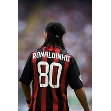 Ac Mılan 2007 2008 #80 Ronaldinho Home Shırt Super Cup Fınal Forması