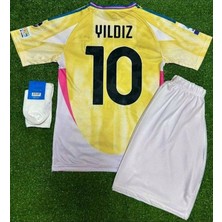 #10 Kenann Yıldızz Juventuss 2024/25 Deplasman Çocuk Forması 4 Lü Set (Sarı)