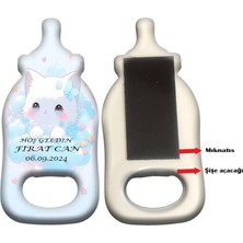 Yeni Doğan Bebek Için Özel Tasarlanabilen Biberon Temalı Magnet Açacak MG0032