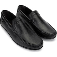 Tamer Tanca Erkek Hakiki Deri Siyah Floter Loafer Ayakkabı 683 2026 Erk Ayk Y25 Sıyah Fltr