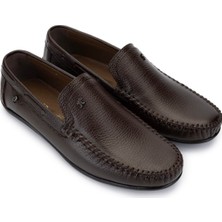 Tamer Tanca Erkek Hakiki Deri Kahverengi Loafer Ayakkabı 683 2026 Erk Ayk Y25 Kahve Fltr