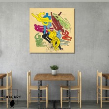Kare Kanvas Tablo Ünlü Eserler Fernand Léger-Étude Pour ‘les Plongeurs’ (1941)