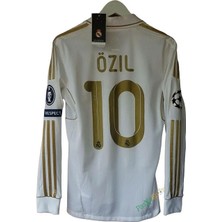 Real Madrid 2011-2012 Iç Saha Özil Uzun Kolu Retro Forması