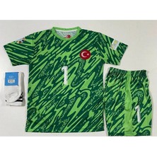 Euro 2024 Türkiye Mert Günok 1 Numara Çocuk Kaleci Forması 3 Lü Set (Yeşil)