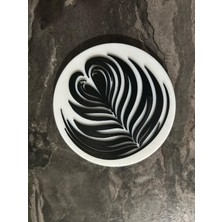 Latte Desenli Bardak Altlığı