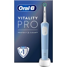 D103 Vitality Pro Cross Action Mavi Şarjlı Diş Fırçası