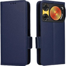 Colorful Shop Nubia Müzik 2 Için Flip Case Yan Toka Kart Yuvaları Tutucu Manyetik Pu (Yurt Dışından)