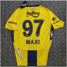 Alaturka Mix Sarı-Lacivert 2024-25 Allan.saint-Maximin 97 Iç Saha Çubuklu Yetişkin Forması