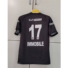 Alaturka Mix Kara Kartal 2024-25 Ciro.- Immobile. 17 Deplasman Siyah Halı Saha Yetişkin Futbol Forması