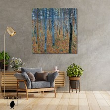 Kare Kanvas Tablo Ünlü Eserler Gustav Klimt-Beech Grove