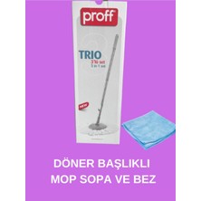 proff Döner Mop Seti Yedek Sap Ve Aparat İle Temizlik Kolaylığı