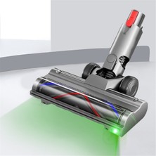Brevityhav V10 Slim V12 Vakum Ataşmanı Için LED Toz Algılamalı Doğrudan Tahrikli Fırça Başlığı Halı Zemin Temizleyici (Yurt Dışından)