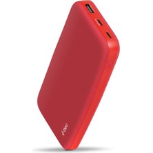 Chargeup 10.000MAH Kırmızı Taşınabilir Şarj Aleti Powerbank