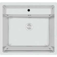 Crauf Poli 6301 Pvd Inox Tek Gözlü 51X58 cm Paslanmaz Çelik Mutfak Eviyesi