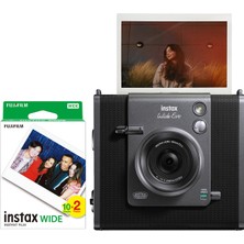 Fujifilm Instax Wide Evo Siyah Renkli Şipşak Anında Baskı Hybrid Fotoğraf Makinesi Erkekler İçin
