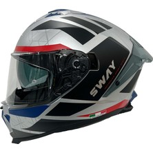 Sway Sw 865 Evoque White Black Red Kask
