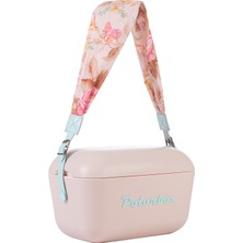 Prinkstyle Flower Blue Kayışlı Pudra Mavi Soğuk ve Sıcak Tutucu Thermo Çanta 12 Lt