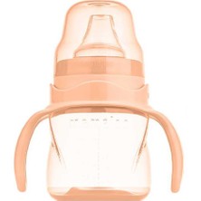 Powder Blush Turuncu Anti-Kolik Kulplu Eğitici Alıştırma Bardağı 160 ml