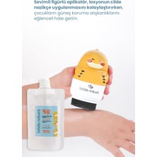 Bade Natural Çocuk Güneş Koruyucu Losyon 50+ Spf %100 Doğal Refill Paket + Dinozor Figürlü Aplikatör Set