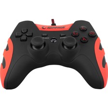 2 Li Paket Rampage SG-R218 Ps3/pc x Input Kırmızı USB 1.8m Joypad +Logitech Gaming Mouse Pad Hediye Li