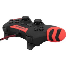 2 Li Paket Rampage SG-R218 Ps3/pc x Input Kırmızı USB 1.8m Joypad +Logitech Gaming Mouse Pad Hediye Li