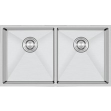 Crauf Stella 4580 Pvd Inox 2 Gözlü Paslanmaz Çelik Mutfak Eviyesi