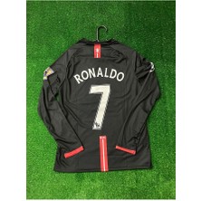 Cristiano Ronaldo Siyah Renk 2008 Sezonu Manchester United Uzun Kol Forma