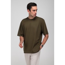 Erkek Timeless Oversize Haki T-Shirt