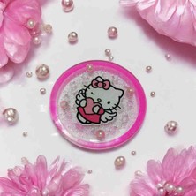 Resinkco Hello Kitty Mıknatıslı Epoksi Grinder El Yapımı Kişiselleştirilebilir Öğütücü