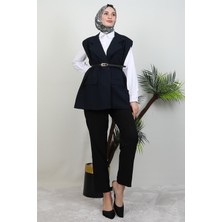 Giza Store Kemerli Yelek Lacivert