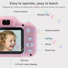 Çocuk Dijital Fotoğraf Makinesi 1080P Hd Sd Kart Girişli Oyunlu Pembe/mavi/yeşil Dijital Fotoğraf Makinesi 1080P Hd Sd Kart Girişli Oyunlu Çocuk Kamerası Dijital Fotoğraf Makinesi Mini 1080P Hd Kamera