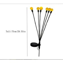 8 Led'li Güneş Enerjili Bahçe Çiti Aydınlatma Lamba (Sarı) - MDE6128-8698
